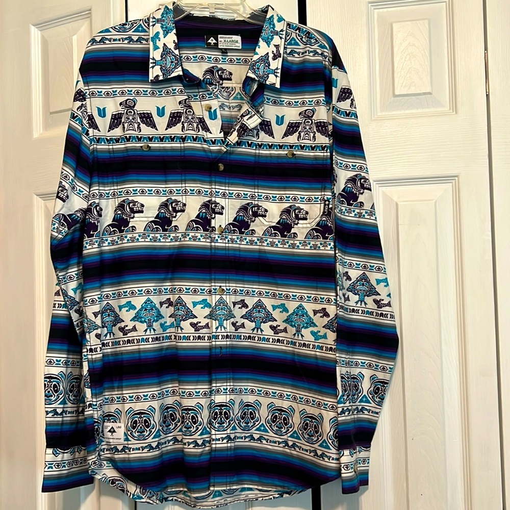 Symbolic Māori men’s long sleeve shirt